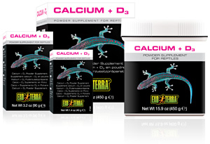 Exo Terra Calcium with D3 Powder Supplement