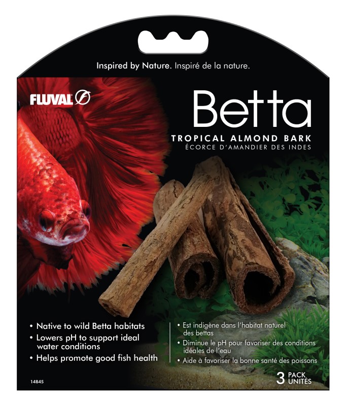 Fluval Betta -Tropical Almond Bark - 3 pack
