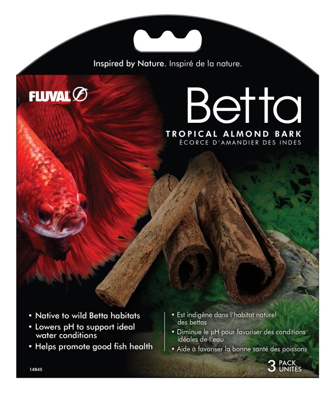 Fluval Betta -Tropical Almond Bark - 3 pack - Click Image to Close