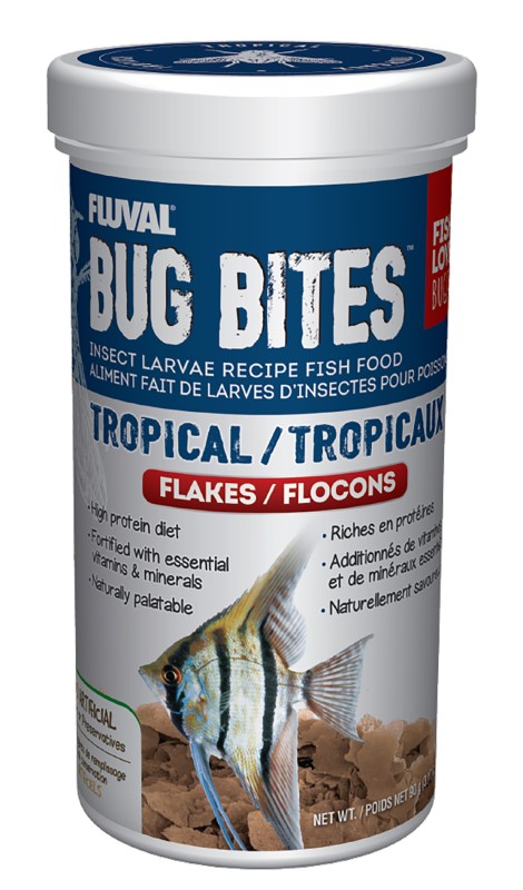 Fluval Bug Bites Tropical Flakes - 3.17 oz - Click Image to Close