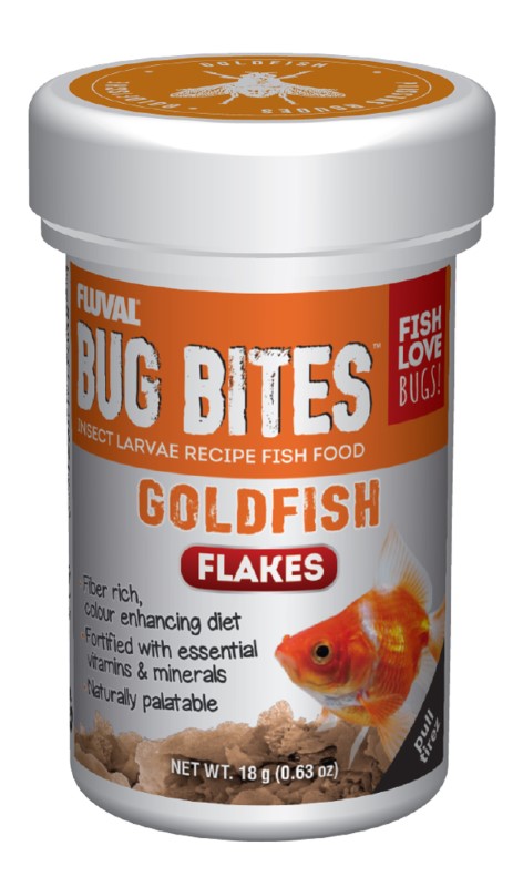 Fluval Bug Bites Goldfish Flakes 1.58 oz - Click Image to Close