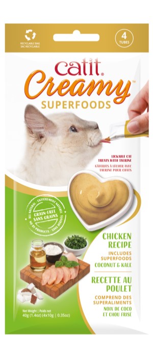 Catit Creamy Superfood Treats - Chicken 4 pack