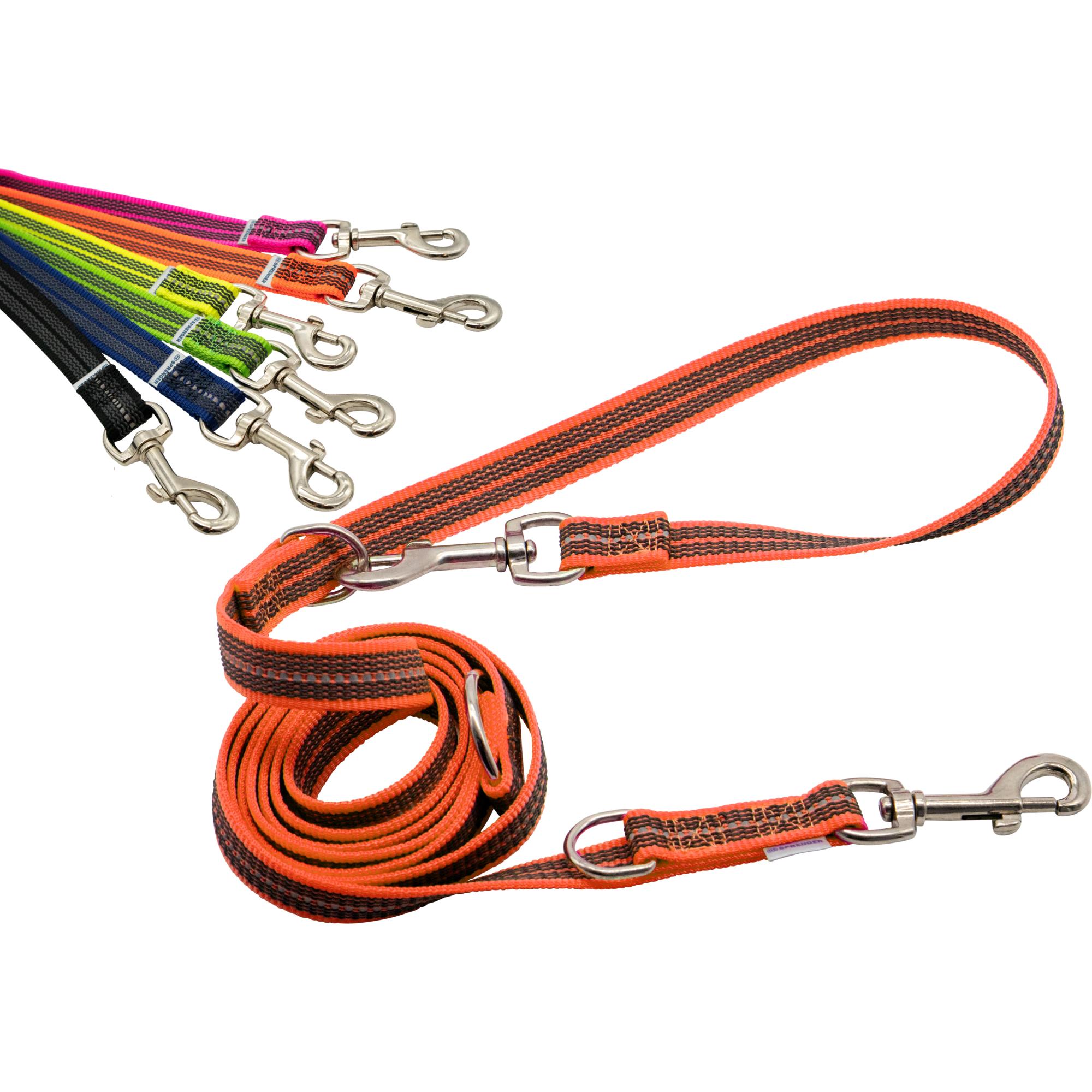 HERM SPRENGER Rubberized 3 Way adjustable leads 7.5' - Click Image to Close