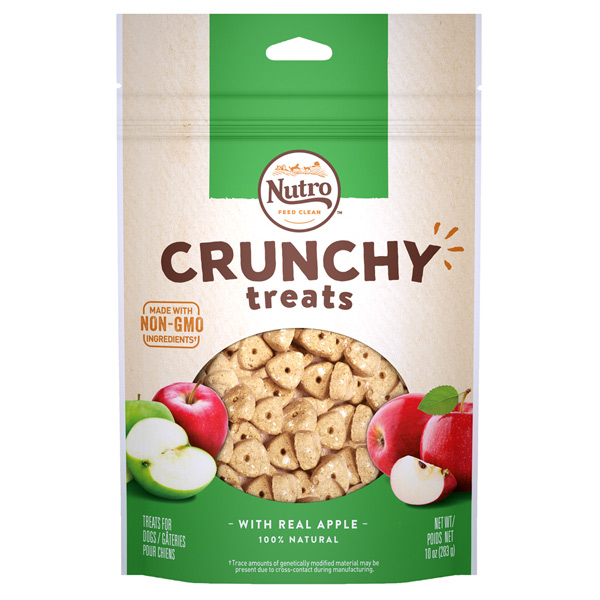 Nutro Crunchy Treats Apple 16 oz for Dogs