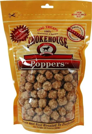 Smokehouse Chicken Poppers Dog Treats - Click Image to Close