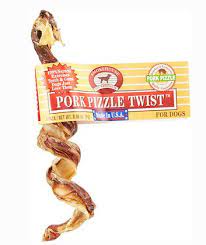 Smokehouse USA Porky Pizzle Twists for Dogs - Click Image to Close