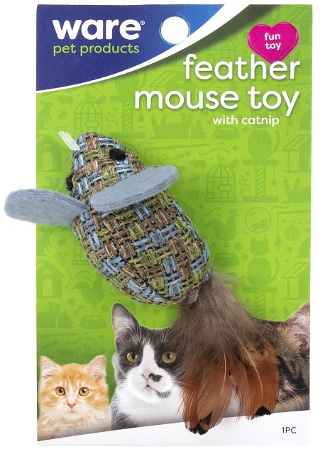 Feather Mouse Toy