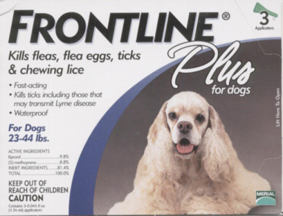 Frontline Plus (23-44 lb. dogs) - Click Image to Close