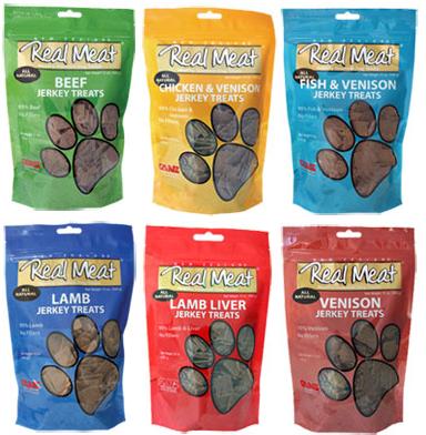 Real Meat Co. 95% Jerky LG.BITES Treat 12oz. for Dogs