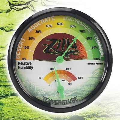 Thermometer with hygrometer, analogue