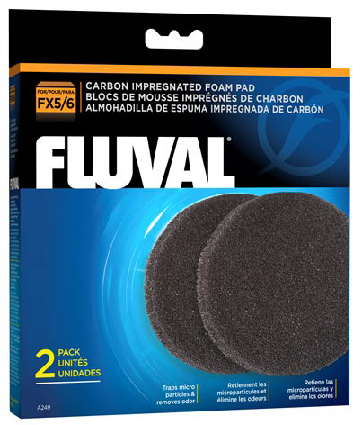 Fluval FX5/6 Carbon Impregnated Foam Pads - Click Image to Close