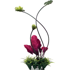 Fluval Chi Lily Pad and Plant Grass Ornament - Click Image to Close