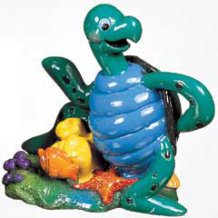 Marina Aqua Toons Ornament - Happy Turtle - Click Image to Close