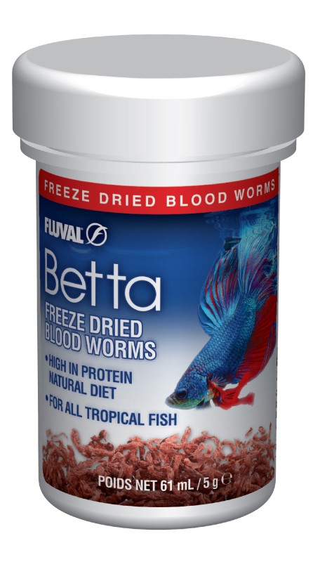 Fluval Betta Dried Bloodworms 0.18 oz - Click Image to Close