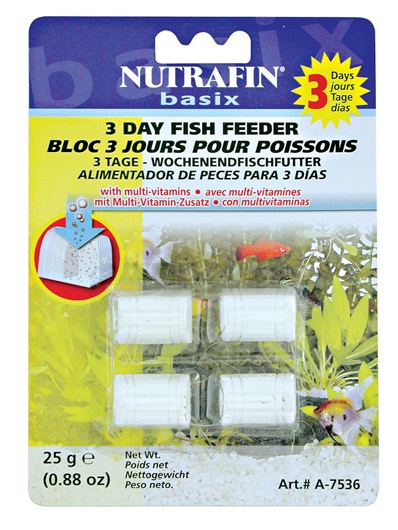 Nutrafin Basix 3 Day Fish Feeder (4 pack) - Click Image to Close