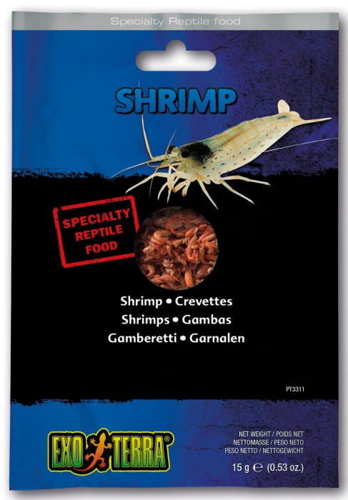 Exo Terra Vacuum Packed Reptile Foods Shrimp 15 gr