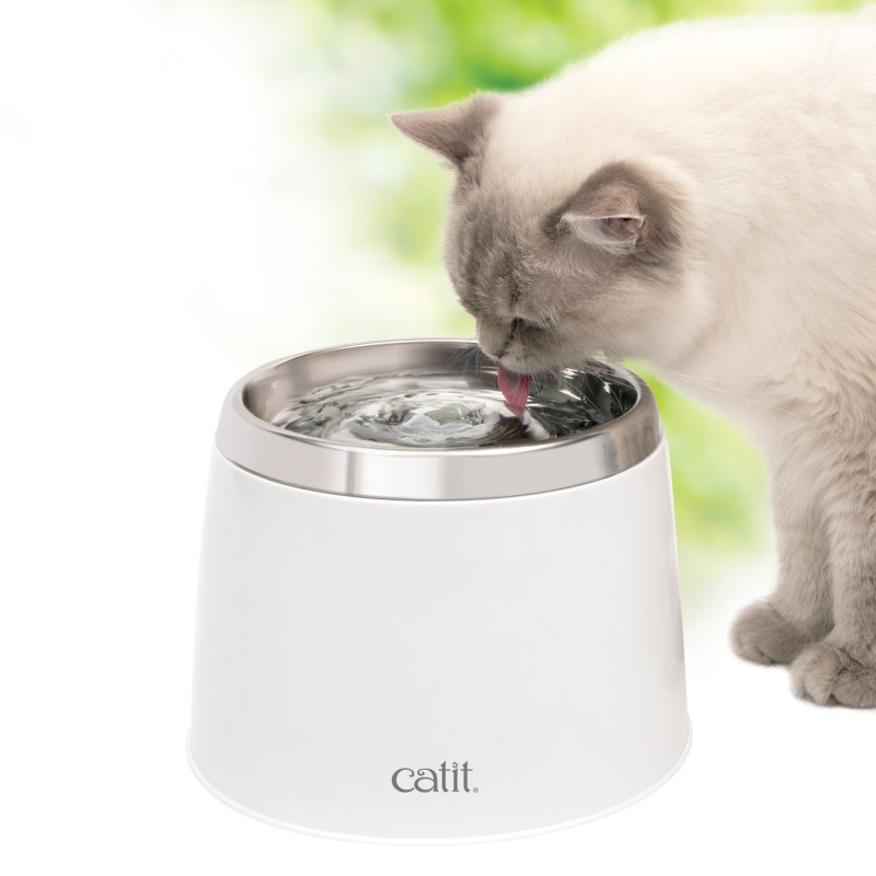 Catit Fresh & Clear Stainless Steel Top Drinking Fountain - Click Image to Close