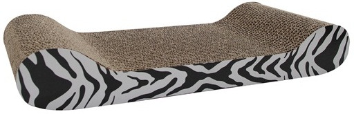 Catit White Tiger Patterned Cat Scratcher - Click Image to Close