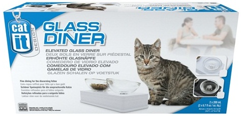 Catit Glass Double Diner