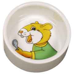 Ceramic Hamster Dish by Living World - Click Image to Close