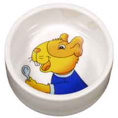 Ceramic Guinea Pig Dish by Living World