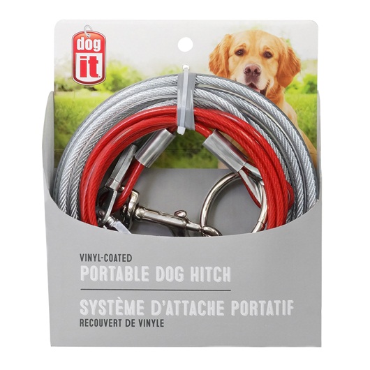Pet Tether Portable Dog Hitch Tie Out Cable