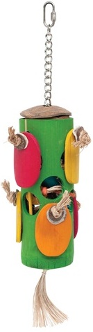 Bamboo Foraging tube with Doors - Click Image to Close