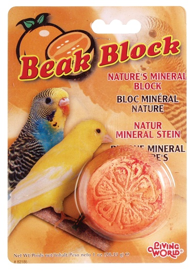 Mineral Beak Block - Orange - Click Image to Close