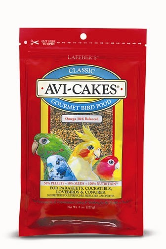 Avi-Cakes Cockatiels Parakeets Lovebirds and Conures 8oz - Click Image to Close