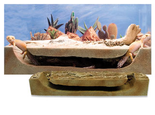 T-Rex Vivarium Foam Systems Peek-A-View Burrow - Click Image to Close