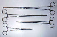 Straight Tip Locking Stainless Steel Hemostats - Click Image to Close