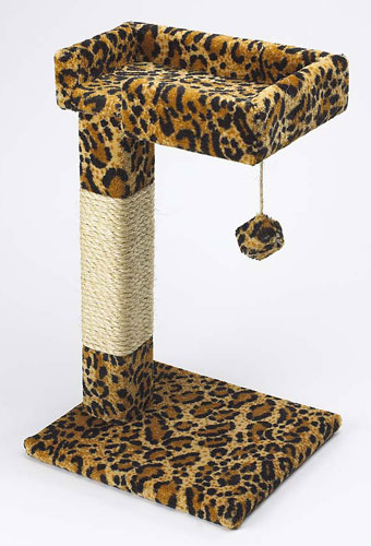 Kitty Cactus with Toy & Sisal Leopard Style by Ware