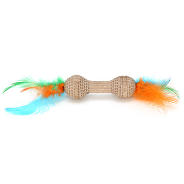 Corrugate Barbell Eco Friendly Cat Toy - Click Image to Close