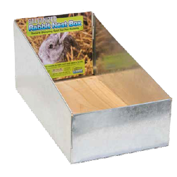 Galvanized Nest Box with Floor