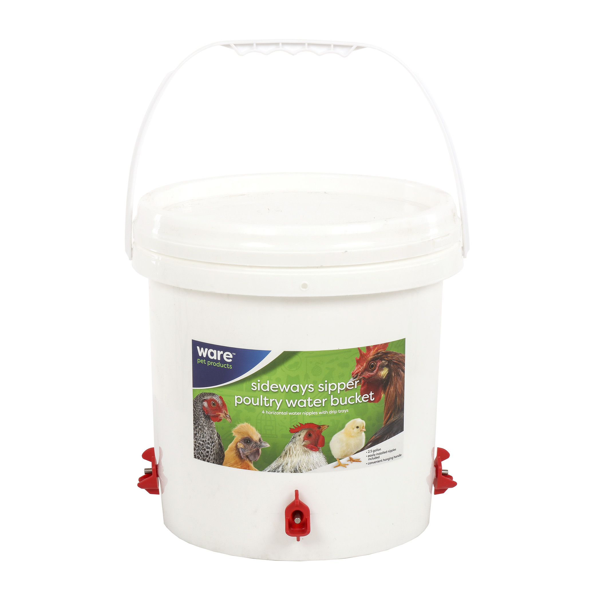 Poultry Water Bucket Sideways Sipper - Click Image to Close