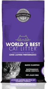 Lavender Scented Multiple Cat Clumping Litter - Click Image to Close