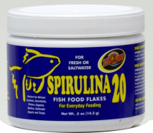 Zoo Med Spirulina 20 Fish Food Flakes - Click Image to Close