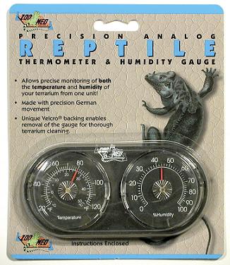 Zoo Med Analog Thermometer & Humidity Gauge Combo - Click Image to Close