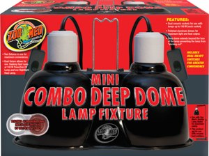 Mini Combo Deep Dome Lamp Fixture by ZooMed