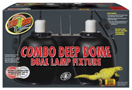 Combo Deep Dome Lamp Fixture by ZooMed - Click Image to Close