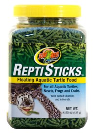 Zoomed Floating ReptiSticks - Click Image to Close